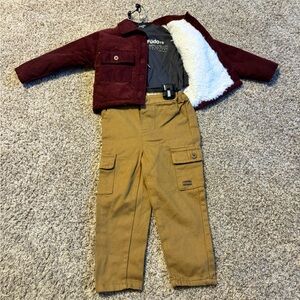 Fudo 3 piece Pants Jacket Shirt Set Boys 2Y